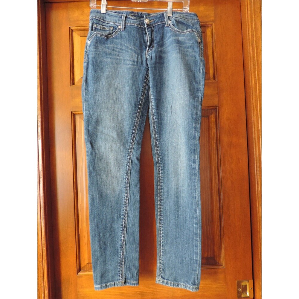 Seven7 Womens Size 30 Bootcut Jeans Medium Wash Low Rise Stretch Denim Y2K